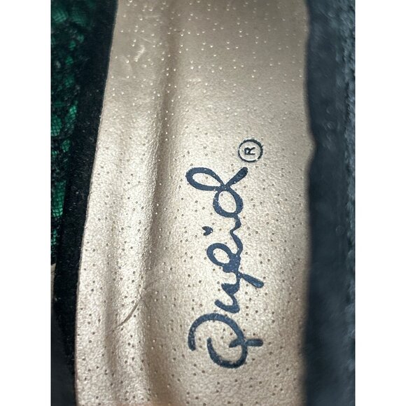 Quipid Black Lace Platform Booties 8.5 Whimsigoth Goth Gothic Witchy Lace - Picture 9 of 9